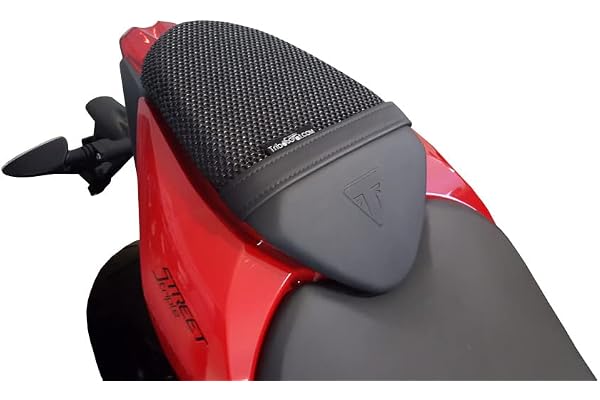 Triboseat Housse de siège Passager de Moto antidérapante Compatible avec Triumph Street Triple RS (2017-2022)