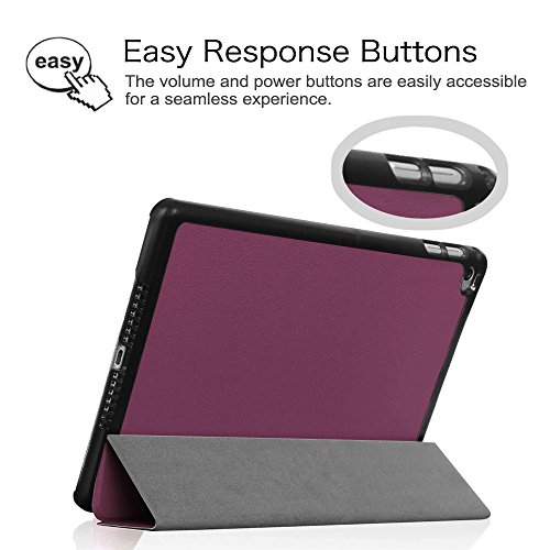 Fintie iPad Air 2 Hülle – Ultradünn Superleicht Smart Cover Schutzhülle Tasche Case mit Ständer und Auto Sleep / Wake Funktion für Apple iPad Air 2 (iPad 6 6th Generation), Lila - 7