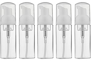 IMIROOTREE Lot de 6 flacons à pompe en mousse de voyage transparent - 50 ml - En plastique vide - Rechargeable - Pour le nettoyage, les voyages, les cosmétiques