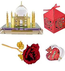 MANTOUSS Valentines gift for lover/girlfriend/boyfriend/husband /wife/Valentines day chocolate gift-Chocolate box+Crystal +rose+valentines day greeting card