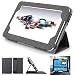 Produktbild Mulbess - TrekStor SurfTab ventos 7.0 HD CleverStrap Hülle Case - Premium Tablet-PC Schutzhülle Case Tasche Etui Sleeve Cover mit Easy Standfunktion + Auto Sleep Wake Up Farbe Schwarz