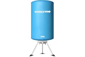 Secamatic Turbo Plus de Xsquo Useful Tech - Séchoir à linge portable sans frottement par air chaud de 1000 W