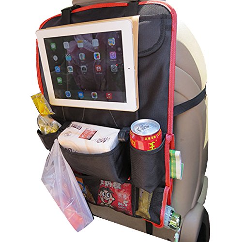 Millya Car Back Seat Puschair iPad Travel Organiser Storage Bag Red