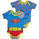 Baby Boy's Superman Romper Sleep Suit (Set of 2)