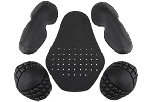 Froiny 5 Unids Motocicleta Forro Protectores Pad Hombros Codo Armadura Espalda para Motocross Esquí Patinaje Ciclismo