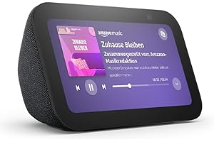 AMAZON Echo Show 5 (Neueste Generation) | Kompakter smarter Touchscreen mit Alexa zum Steuern deines Smart Homes und mehr | Anthrazit
