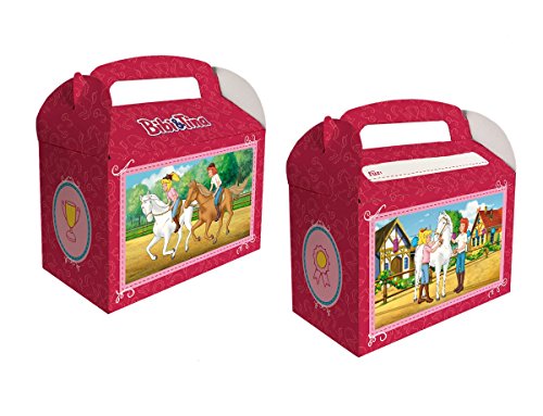 6 Geschenkboxen * BIBI & TINA * für Kinderparty und Kindergeburtstag von DH-Konzept // Blocksberg Party Set