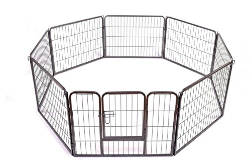 Preisvergleich Produktbild Bc-elec 5663-1306 LAUFGITTER WELPENFREIGEHEGE WELPENAUSLAUF FREIGEHEGE HUNDEGEHEGE LAUFSTALL 80X60CM
