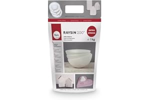 ‎RAYHER HOBBY RAYHER HOBBY Rayher 3699000 Raysin 200 Gießpulver 1kg, Gießmasse weiß, Reliefgießpulver, lufthärtend und geruchslos, 1 Kg