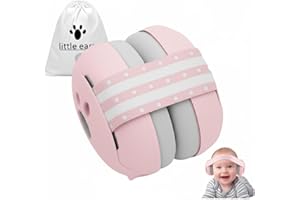 JITIFAZH Baby Ear Defender for Babies and Toddlers up to 36 Months, Soft and Adjustable Noise Cancelling Headphones Protectors Babies Travel Essentials Ear Muffs for Sleeping Airplane