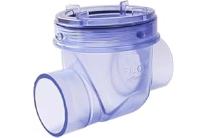 ARMYJY Clapet anti-retour en PVC, vanne anti-refoulement pour installation facile pour tuyaux de vidange de 50 mm (A)