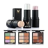 Weisy 6 Farbe Wasserdicht Concealer Primer + Highlight Stick Erwahnung Face Make-up Kombination - 2