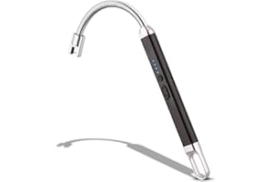 MEIRUBY Electric Candle Lighter with 360° Long Flexible Neck, Christmas Stocking Fillers Women Mom Housewarming Birthday Gifts for Women, USB Arc Rechargeable Windproof Long Lighter for Candle BBQ