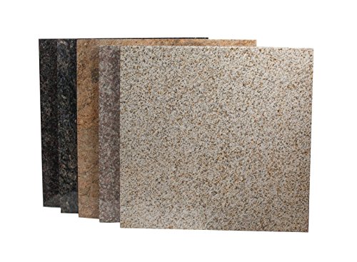 Große Arbeitsplatte Küchenplatte, Servierplatte oder Tischplatte aus poliertem Granit, Unikat Handarbeit 62 x 60 x 1,8 cm, 14KG - 4