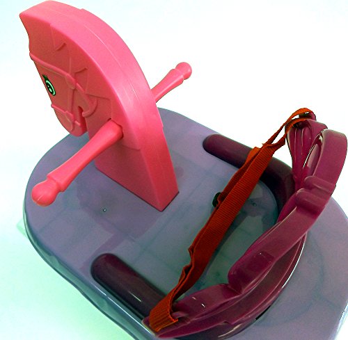 Brigamo 6117 – Interaktives Baby Puppen Schaukelpferd mit Sicherheitsgurt, für Puppen ab 38 cm - 3