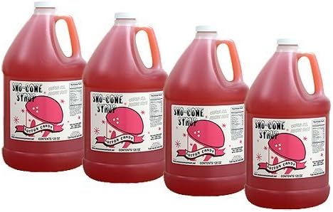Cotton Candy Snow Cone &amp; Shave Ice Syrup-case-4 Gallons by Snow Cone Syrups