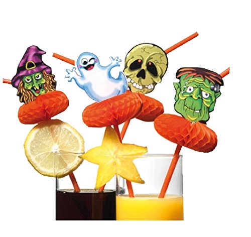 Preisvergleich Produktbild Susy Card 11416377 - Trinkhalme Halloween, 10er Pack