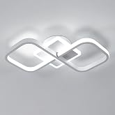 Comely Square LED Ceiling Light 36 W (&asymp;4050 lm) &ndash; Modern White Ceiling Light, 40 x 40 cm, Cold Light 6500 K, Low Profile (7 c