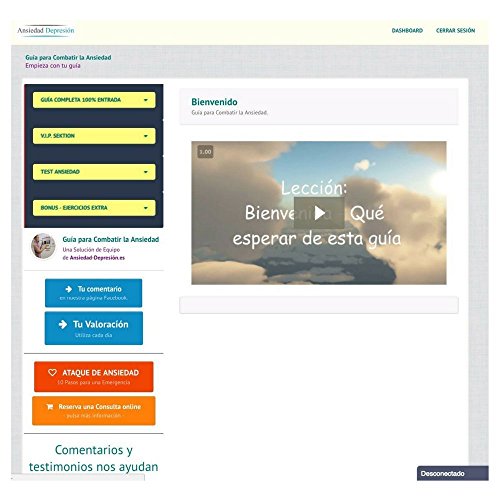 La Ansiedad-Mejora con la Gu a de autoayuda las preocupaciones miedos estr s y otros trastornos mentales mediante videos y ejercicios Aprende a utilizar las herramientas que te ofrecemos y mejora tu calidad de vida Licencia para 12 meses reviews La Ansiedad-Mejora con la Gu a de autoayuda las preocupaciones miedos estr s y otros trastornos mentales mediante videos y ejercicios Aprende a utilizar las herramientas que te ofrecemos y mejora tu calidad de vida Licencia para 12 meses