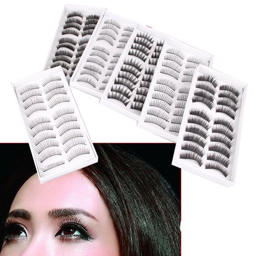 60X Falsche Künstliche False Unechte Wimpern Eyelash - 4