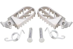 GOOFIT Repose-Pieds Repose-Pieds pédale Motocross Moto Accessoires pédale en Acier Inoxydable Remplacement pour Pit Dirt Bike YCF SSR Thumpstar XR CRF