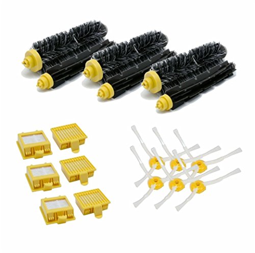 JSD – Large Set of Brushes with 3 Arms and Filters for iRobot Roomba 700 Series, 701, 702, 703, 704, 705, 706, 707, 708, 709, 710, 711, 712, 713, 714, 715, 716, 717, 718, 719, 720, 721, 722, 723, 724, 725, 726, 727, 728, 729, 730, 731, 732, 733, 734, 735, 736, 737, 738, 739, 740, 741, 742, 743 744 745, 746, 747, 748, 749, 750, 751, 752, 753, 754, 755, 756, 757, 758, 759, 760, 761, 762, 763, 764, 765, 766, 767, 768, 769, 770, 771, 772, 773 774, 775, 776, 777, 778, 779, 780, 781, 782, 783, 784, 785, 786, 787, 788, 789, 790, 791, 792, 793, 794, 795, 796, 797, 798, 799