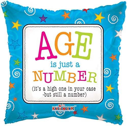 Age is Just a Number 18" Birthday Foil Balloon