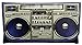 Produktbild GYD Tabaktasche Drehertasch Tabak All-in-One Tasche RETRO Mot. Ghettoblaster - Blau