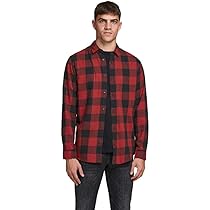 JACK & JONES heren Overhemd Jjegingham Twill Shirt L/S Noos, Port Royale, L