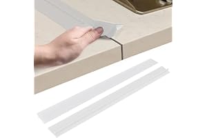 JACKFRU 2 coperture per forni a fessure, riempitivo lungo, sigilla i liquidi versati tra stoviglie, fornelli, forno, lavatrice e utensili da cucina (trasparente, 63,5 cm