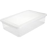keeeper BEA Storage Boxes, Plastic, Natural Transparent, 39 x 26.5 x 10 cm