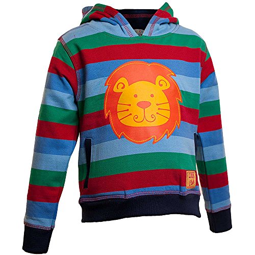 Younger Boys Lion Cub Print Hoody - Stripe - 12/18 Months