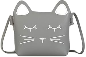 WHATUNEED Cute Little Girls' Shoulder Bag Handbag Purse, Princess Mini Bags, Cat Cross Body Messenger Bag