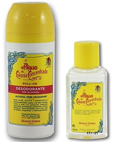 Agua de Colonia Concentrada Travel Grooming Set with 75ml Roll On Deodorant and 40ml Cologne