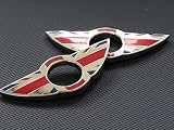 2 insignias de metal cromado para bloqueo de puerta.
