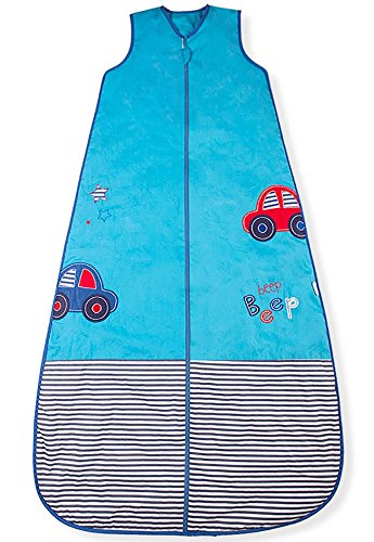 Baby Sleeping Bag, Beep Motorcars, Kiddy Kaboosh Various Sizes, Medium Weight, 2.5 Tog, Size 4: 3-6 Years, Cosy & Safe, Perfect Presents, Machine washable