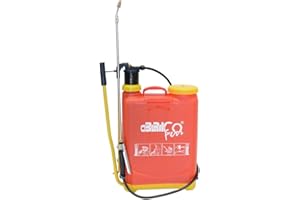 Bricoferr BF8516 - Mochila pulverizador con lanza extensible anti corrosión, capadad 16 L, Rojo