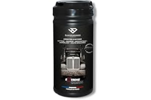 BLACKDIAMONDS TECHNOLOGY BlackDiamonds - Lingettes Nettoyantes pour CAMION - 5 Actions - Nettoie, Protège, Antistatique, Déperlant & Haute Brillance - Sans Eau ni rinçage- 80 Lingettes