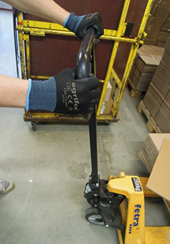 12 Paar Arbeitshandschuhe mit PU-Beschichtung EN388 – Schutzhandschuhe gegen Schmutz und mechanische Risiken, schwarz, Größe 10 (XL) - 7