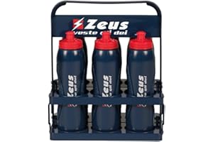 Etoile Kit Cestello con 6 Borracce per Zeus Sport Calcio Calcetto Relax Fitness Palestra Ciclismo Training Allenamento Accessori Partita Gara Tempo Libero Equipment