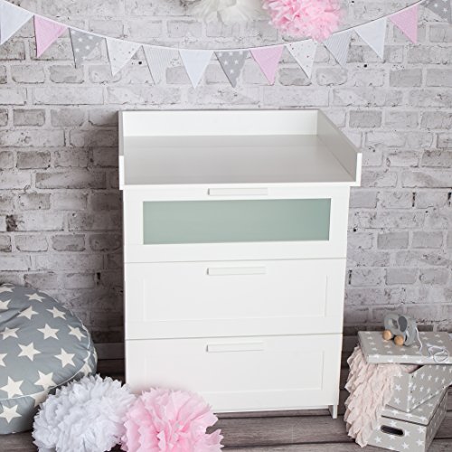 Preisvergleich Produktbild Puckdaddy Wickelaufsatz"Basic" für IKEA Brimnes Kommode