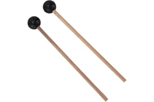 ENTATIAL Baqueta de Goma, Accesorios de Percusión Baqueta de Cabeza Redonda Resistente Al Desgaste para Niños para Principiantes