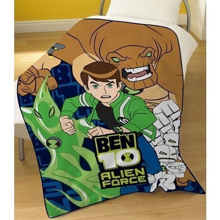 BEN 10 TEN ALIEN FORCE KIDS BOYS CHILDRENS FLEECE BLANKET THROW MATCHES DUVET