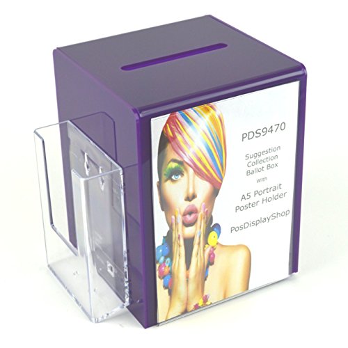 Comment Collection Ballot Charity Suggestion Box PDS9470 Purple (10)