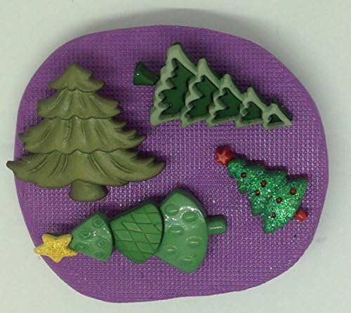 Christmas Trees silicone mould / mold.characters.topper.cupcake.large