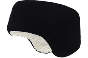 GUKASXI Sportowa opaska na głowę, ocieplacze na uszy dla mężczyzn i kobiet, opaska na głowę do sportów zimowych, rozciągliwe sportowe nauszniki, pełne zakrycie, nauszniki, elastyczna opaska termiczna do biegania, jazdy na rowerze i motocyklu (czarna)