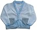 Brecrest Fashion Baby-Boys Zip Zap GG0825 Cardigan, White (White/Sky/Grey), 3-6 Months (Manufacturer Size:6 Months)