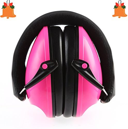Kids Earmuffs Hearing Protectors, Vilapur Adjustable Padded Headband Ear Defenders Muffs for Baby, For Baby or Children 3-12 Years Old (pink)