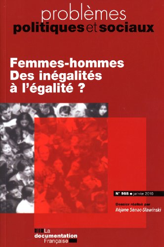Book's Cover ofFemmeshommes Des inégalites a légalite  n968