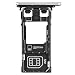 Produktbild Original Sony SIM und SD Halter white / weiß für Sony Xperia X Performace DUAL (Dual Sim SD Holder, Tray) - 1302-3714